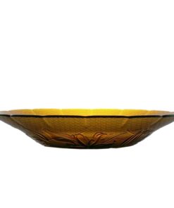 set 12 farfurii intinse rotunde BBC 0923 din sticla vermeil